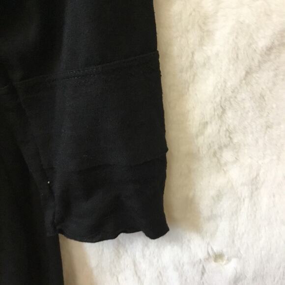 Max Studio Black Open-Front Cardigan - Picture 13 of 13